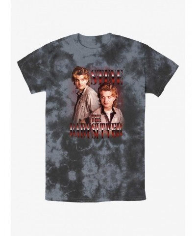 Stranger Things Steve The Babysitter Mineral Wash T-Shirt $11.14 T-Shirts