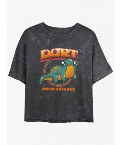 Stranger Things Dart Time Mineral Wash Crop Girls T-Shirt $11.27 T-Shirts