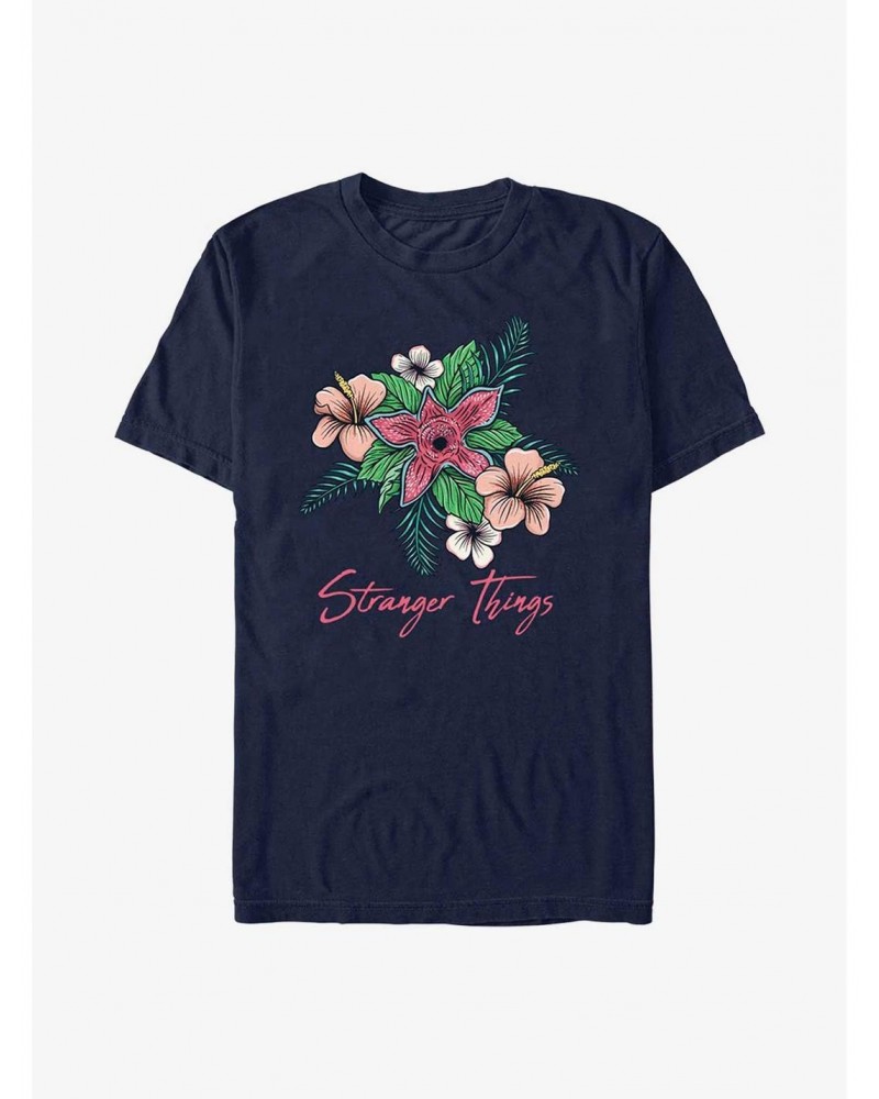 Stranger Things Floral Things T-Shirt $10.52 T-Shirts