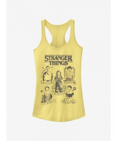 Stranger Things Dungeons and Dragons Classes Girls Tank Top $8.72 Tops