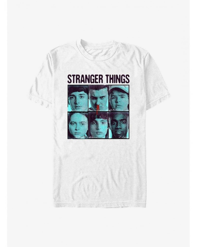 Stranger Things Halftone Gang T-Shirt $8.13 T-Shirts