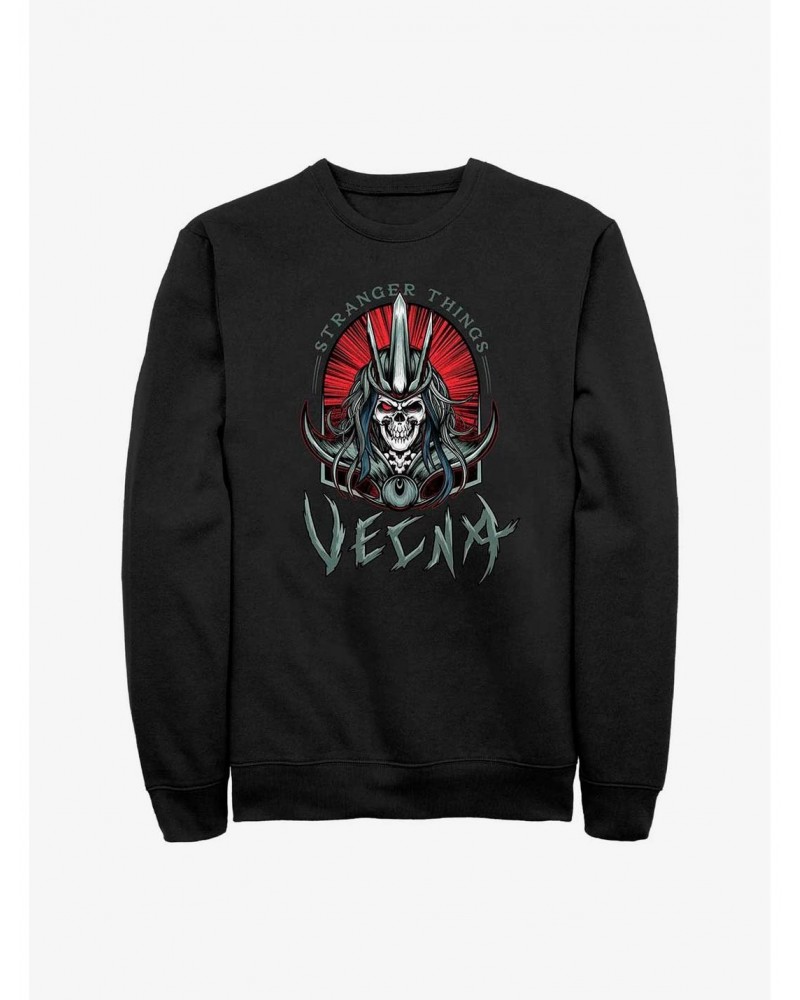 Stranger Things Vecna Tombstone Badge Sweatshirt $11.44 Sweatshirts