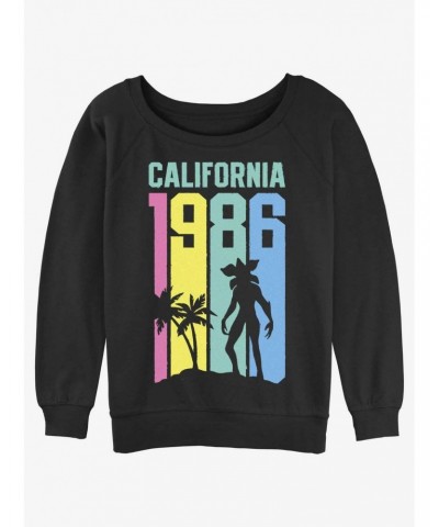 Stranger Things Cali Demo Girls Slouchy Sweatshirt $13.28 Sweatshirts