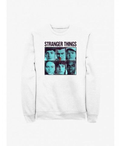 Stranger Things Halftone Gang Sweatshirt $11.44 Sweatshirts