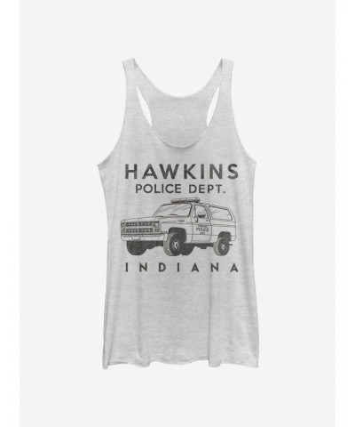 Stranger Things Hawkins Police Auto Girls Tank Top $9.32 Tops