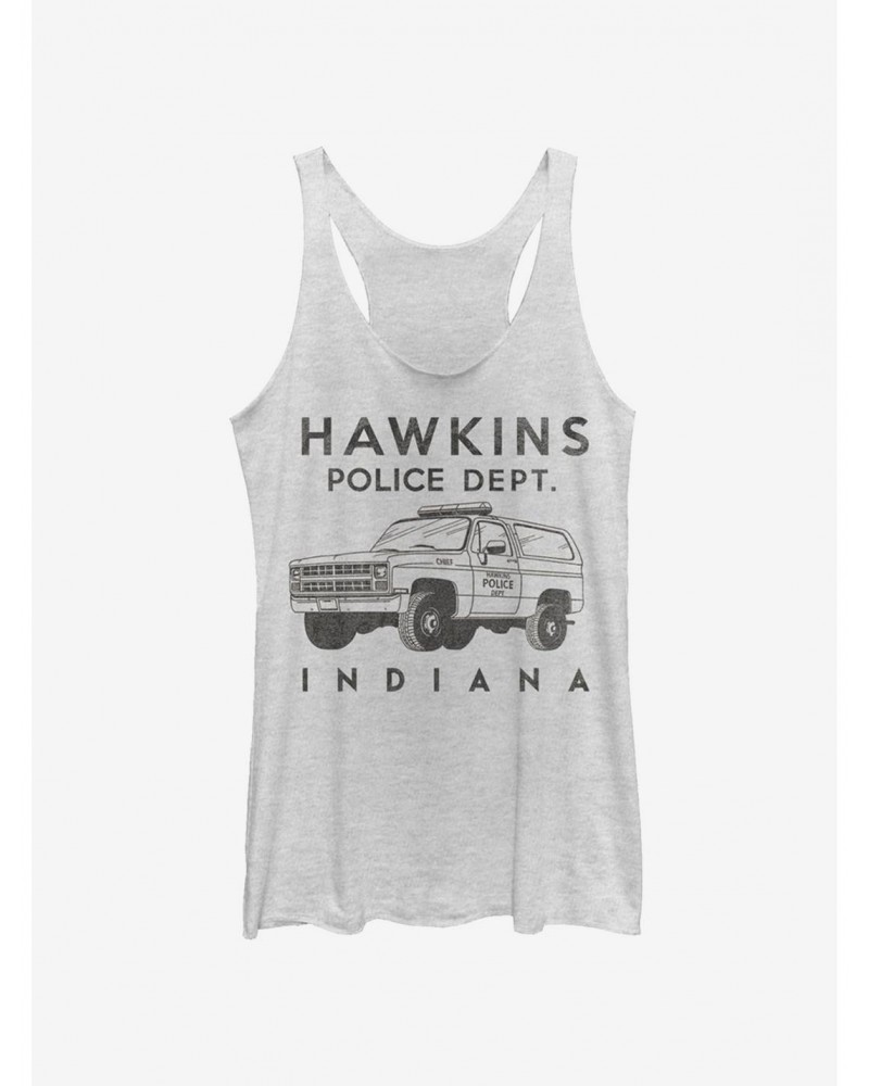 Stranger Things Hawkins Police Auto Girls Tank Top $9.32 Tops