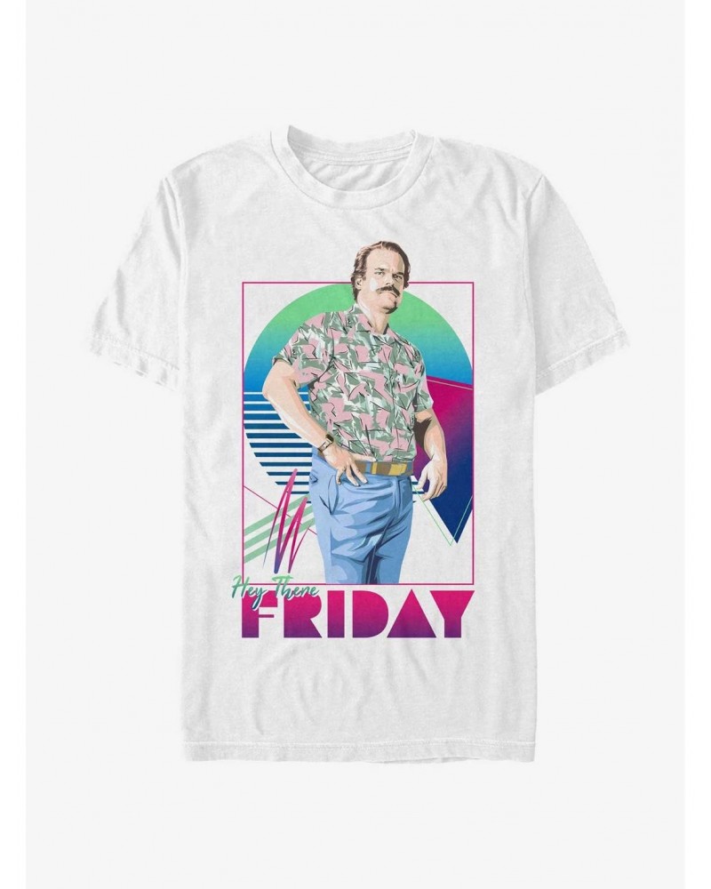 Stranger Things Hopper Hey There Friday T-Shirt $7.17 T-Shirts