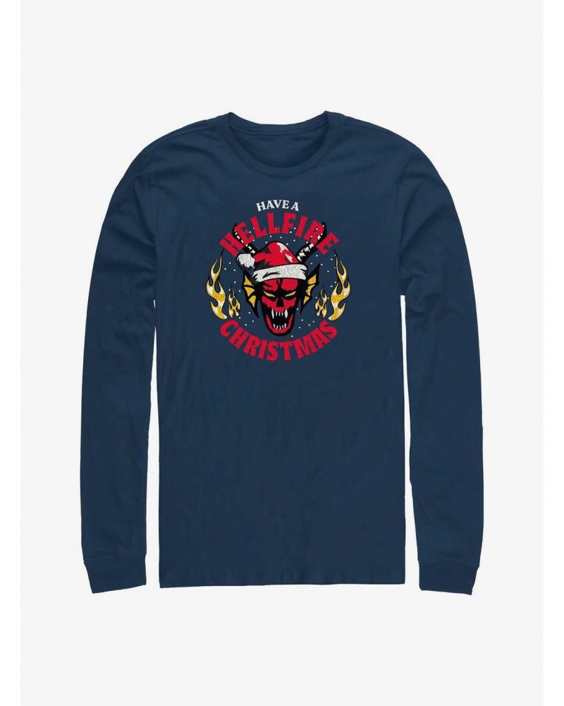 Stranger Things Have A Hellfire Christmas Long-Sleeve T-Shirt $14.48 T-Shirts