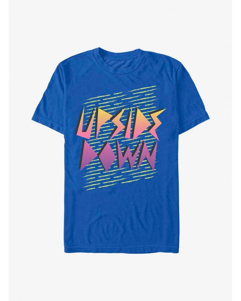 Stranger Things Vaporwave Upside Down T-Shirt $11.71 T-Shirts