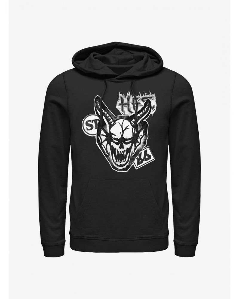 Stranger Things Cutout Hellfire Demon Hoodie $20.21 Hoodies