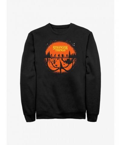 Stranger Things Night Time Ride Sweatshirt $16.24 Sweatshirts