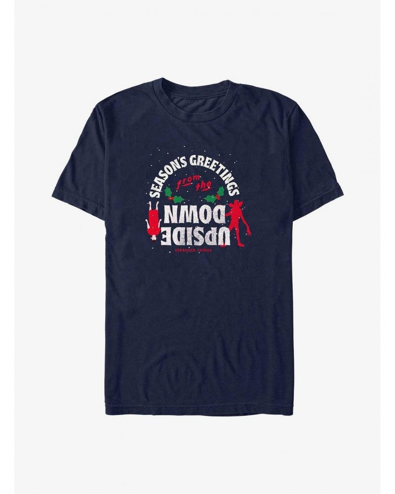 Stranger Things Eleven Season's Greetings T-Shirt $8.84 T-Shirts