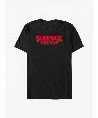 Stranger Things Christmas Lights Logo T-Shirt $8.84 T-Shirts