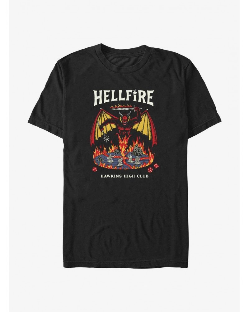 Stranger Things Hellfire Hawkins High Club T-Shirt $10.76 T-Shirts