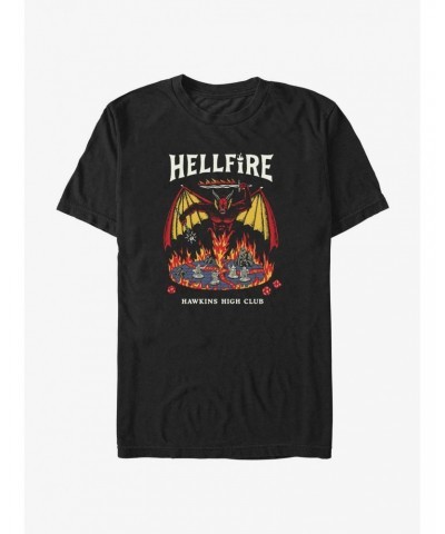 Stranger Things Hellfire Hawkins High Club T-Shirt $10.76 T-Shirts