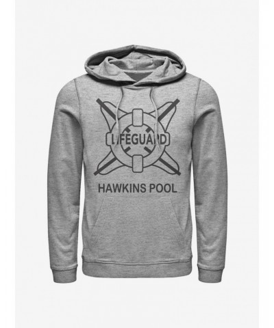 Stranger Things Hawkins Pool Lifeguard Hoodie $17.06 Hoodies