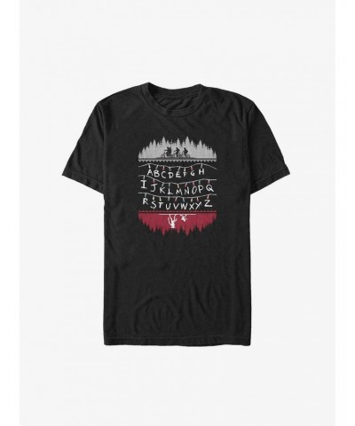 Stranger Things Alphabet Lights Big & Tall T-Shirt $11.36 T-Shirts