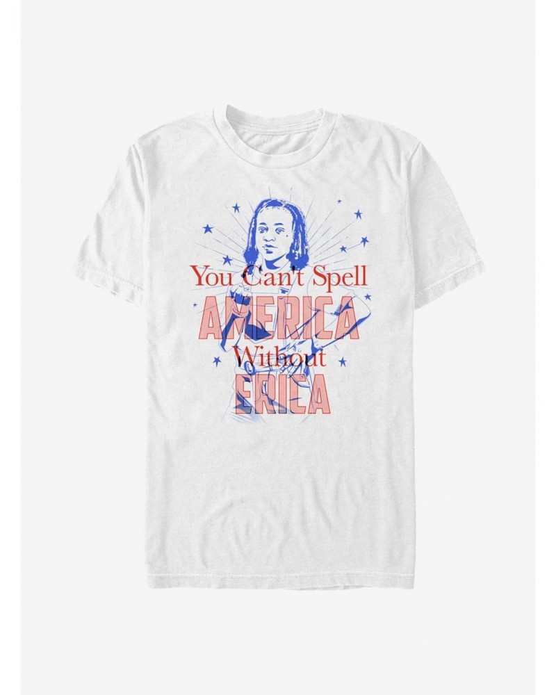 Stranger Things America Erica T-Shirt $7.41 T-Shirts