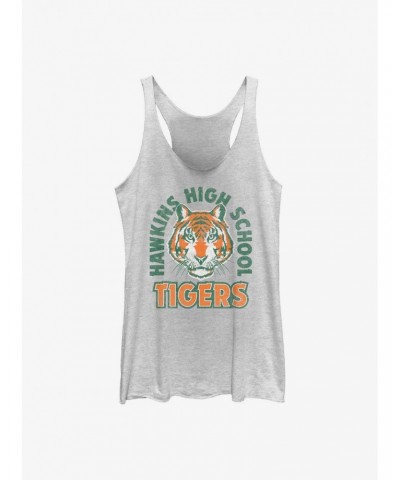 Stranger Things Hawkins High School Tigers Arch Girls Tank $10.36 Tanks