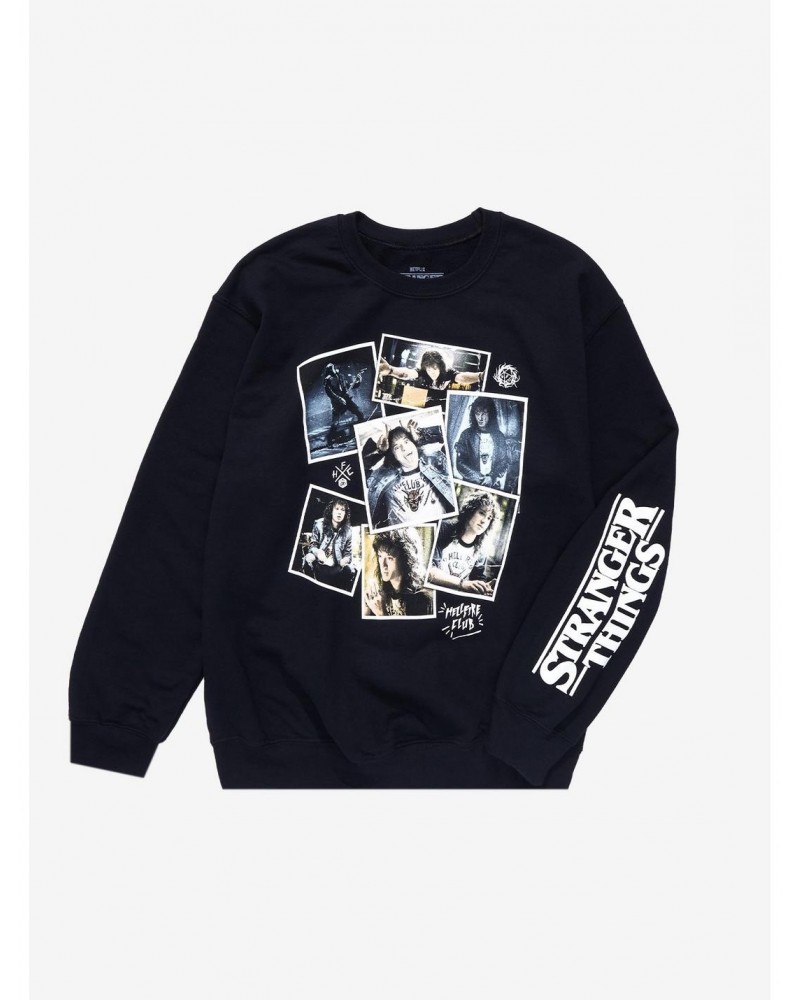 Stranger Things Eddie Collage Sweatshirt $6.70 Sweatshirts