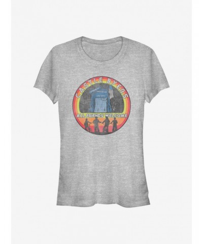 Stranger Things Castle Byers All Friends Welcome Girls T-Shirt $8.47 T-Shirts