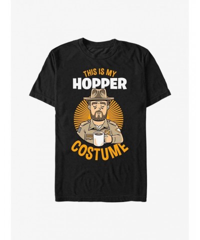 Stranger Things This Is My Hopper Costume T-Shirt $10.99 T-Shirts