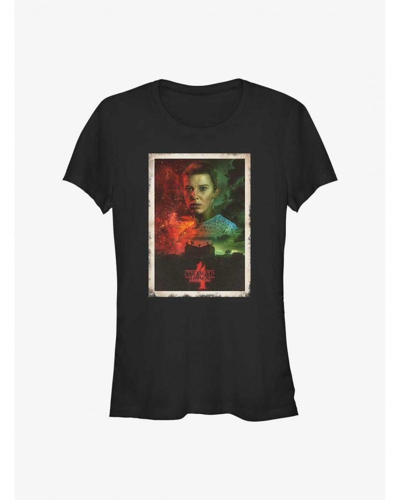 Stranger Things Eleven Poster Girls T-Shirt $12.45 T-Shirts