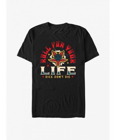 Stranger Things Roll For Your Life T-Shirt $8.13 T-Shirts