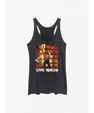 Stranger Things Eddie Munson Thunder Girls Tank Top $11.66 Tops