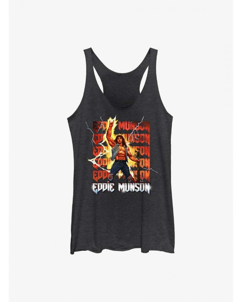 Stranger Things Eddie Munson Thunder Girls Tank Top $11.66 Tops