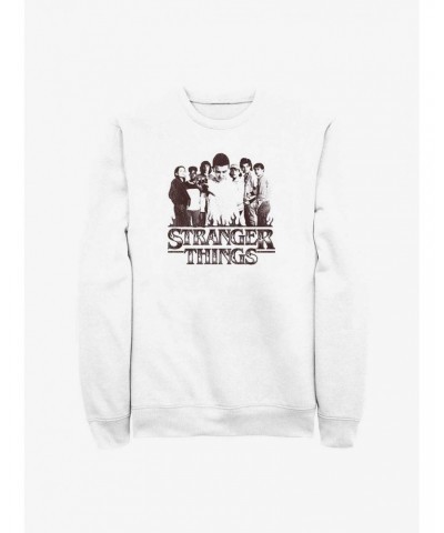 Stranger Things Group Focus Sweatshirt $14.39 Sweatshirts