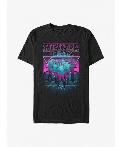 Stranger Things Neon Group T-Shirt $14.05 T-Shirts