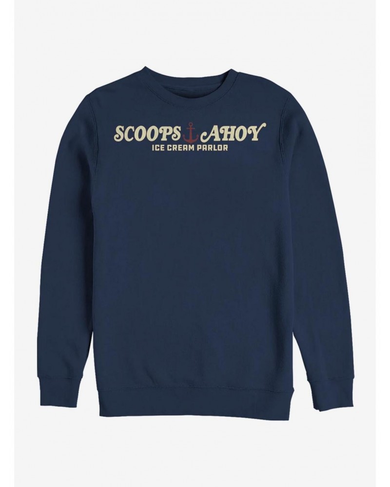 Stranger Things Scoops Ahoy Crew Sweatshirt $11.44 Sweatshirts