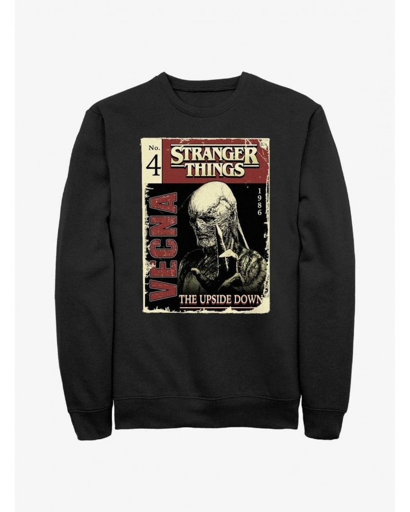 Stranger Things Vecna Pulp Comic Sweatshirt $18.45 Sweatshirts