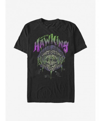 Extra Soft Stranger Things Welcome To Hawkins T-Shirt $14.45 T-Shirts