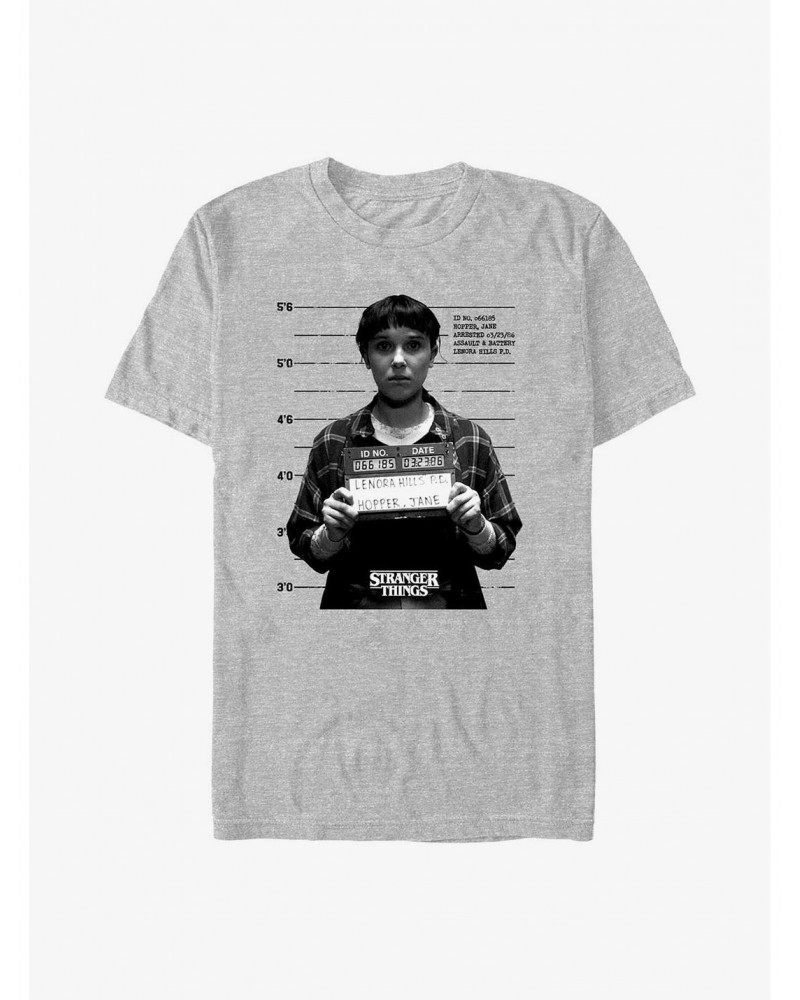 Stranger Things Jane Hopper Mugshot T-Shirt $9.56 T-Shirts