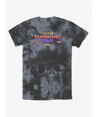 Stranger Things Thinking Cap Mineral Wash T-Shirt $8.03 T-Shirts