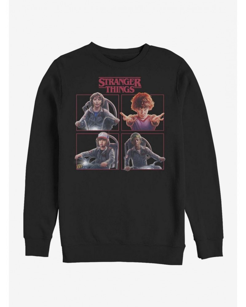 Stranger Things Cast Box Up Crew Sweatshirt $14.02 Sweatshirts