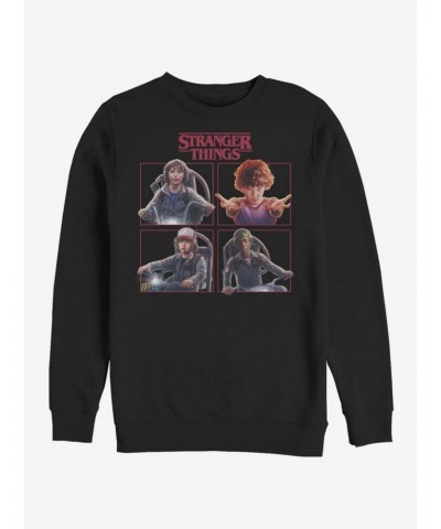 Stranger Things Cast Box Up Crew Sweatshirt $14.02 Sweatshirts