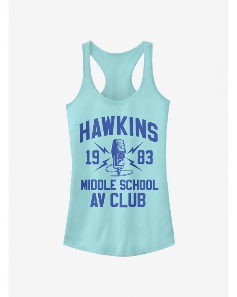 Stranger Things Hawkins A.V. Club Girls Tank $9.46 Tanks