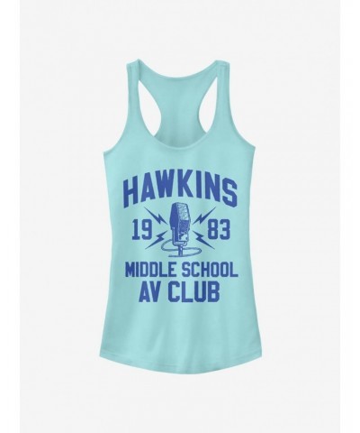 Stranger Things Hawkins A.V. Club Girls Tank $9.46 Tanks