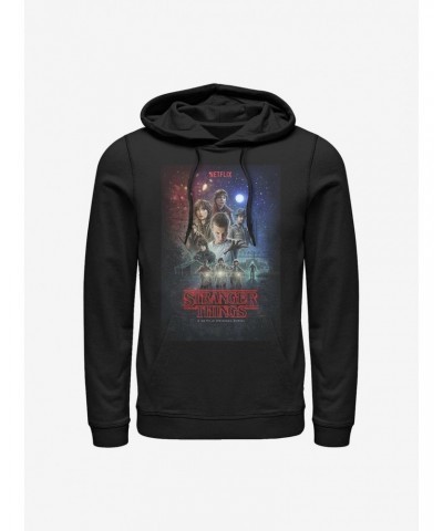 Stranger Things Classic Illustrated Poster Hoodie $16.16 Hoodies