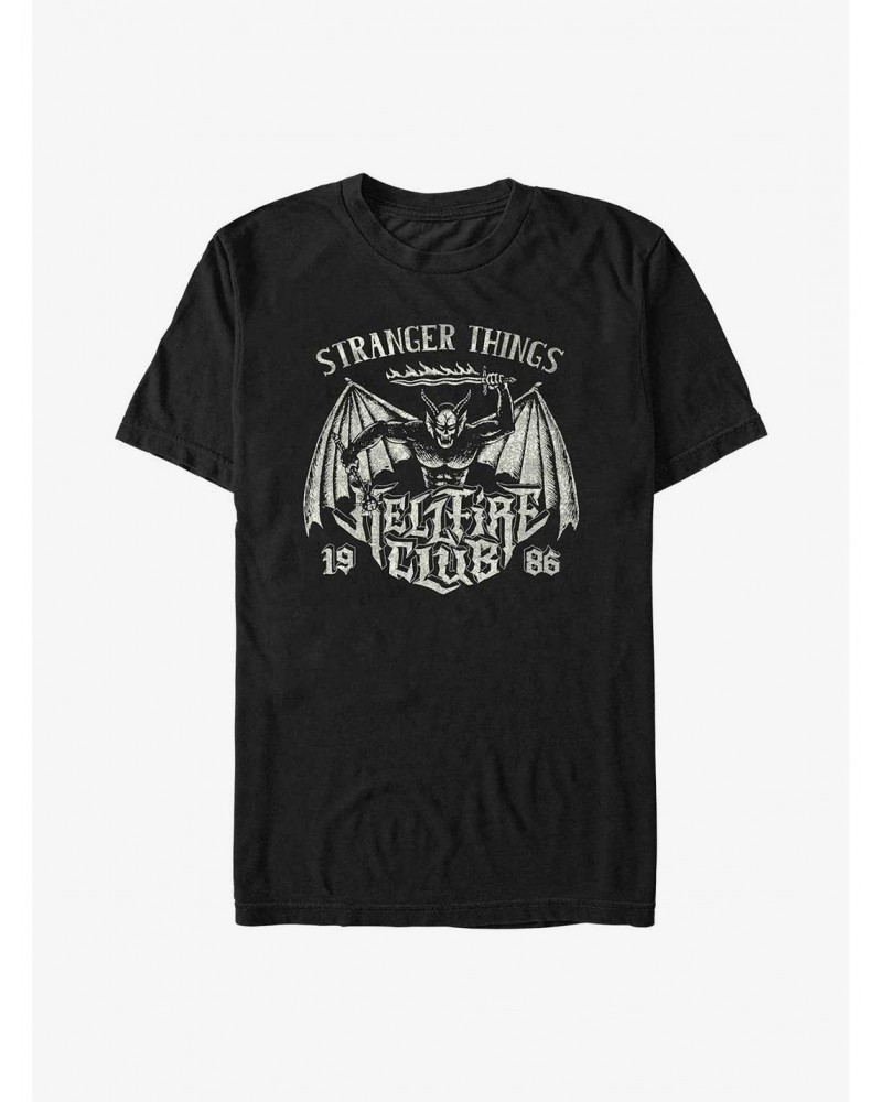 Stranger Things Hellfire Club Demon Extra Soft T-Shirt $10.17 T-Shirts