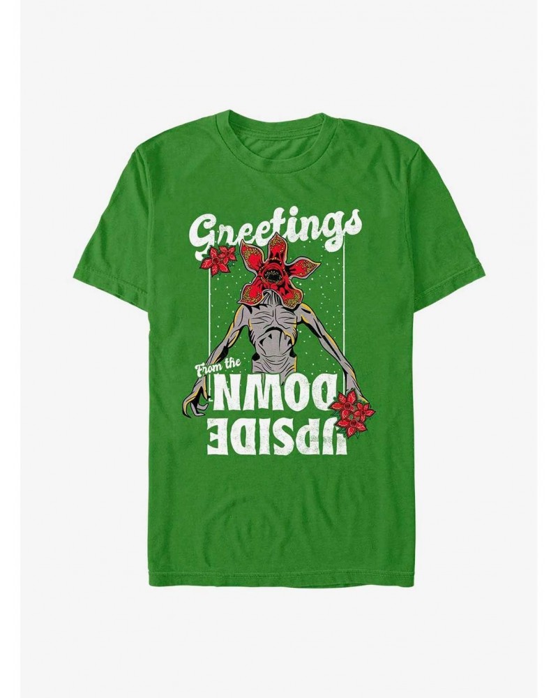 Stranger Things Demogorgon Season's Greetings T-Shirt $7.89 T-Shirts