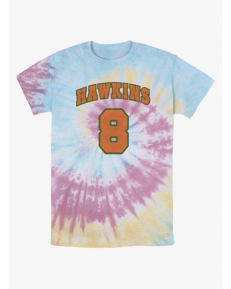 Stranger Things Hawkins Eight Tie-Dye T-Shirt $11.66 T-Shirts