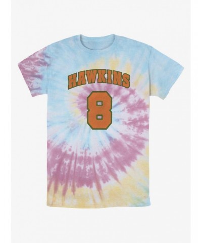 Stranger Things Hawkins Eight Tie-Dye T-Shirt $11.66 T-Shirts