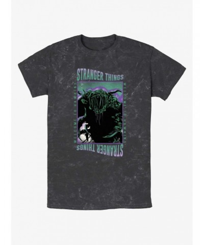 Stranger Things Monster Things Mineral Wash T-Shirt $9.07 T-Shirts