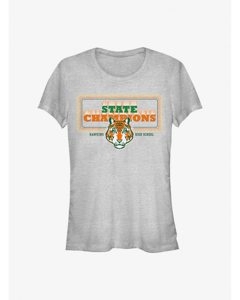 Stranger Things State Champions Girls T-Shirt $8.96 T-Shirts