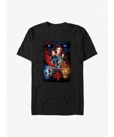 Stranger Things Season 4 Poster T-Shirt $8.37 T-Shirts