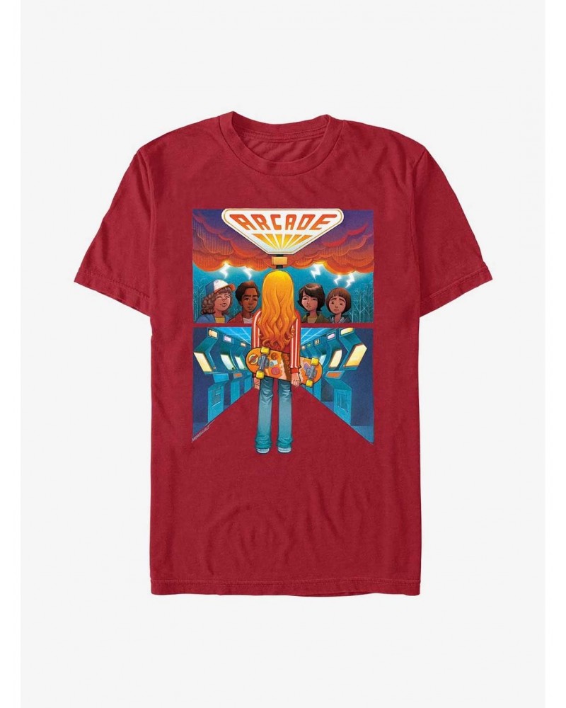 Stranger Things Arcade Poster T-Shirt $7.17 T-Shirts